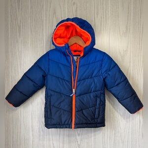 Cozy Puffer Blue Ombré Jacket Size 4 Boys NWOT